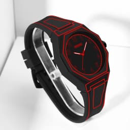 Preppy Style Quartz Wrist Watch - Round Dial, Electronic Drive, Silicone Strap, Unisex