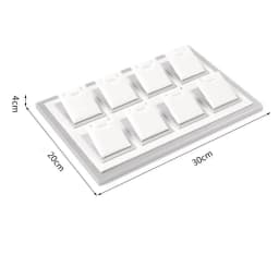 White PU Leather Bust Jewelry Display Stand Holder Bracelet Earring Necklace Ring Jade Counter Pendant Neck Model Organizer Rack