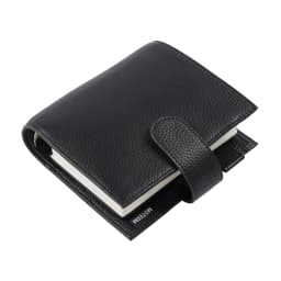Moterm Luxe 2.0 Series Pocket Size Planner Pebbled Grain Leather A7 Notebook with 30MM Ring Mini Agenda Organizer Diary Notepad