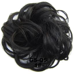 Zolin Synthetic Messy Curly Hair Bun Scrunchie Chignon Donut Elastic Rope Rubber Band Hair Bun Pad Updos Hairpiece
