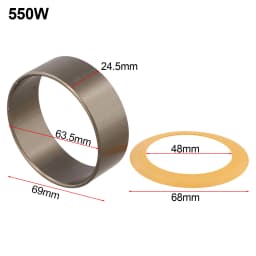1Set Pump Piston Ring Oil-Free Mute Air Compressor Cylinder Replacement For 550/600/1500/1600W Pneumatic Parts