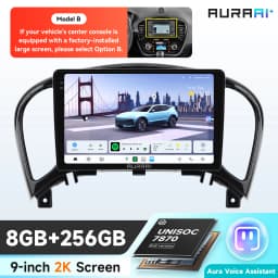 AURAAI X100 Android Car Intelligent Screen for Nissan JUKE 2010 - 2014 GPS RDS DSP 4G BT Auto CarPlay AI Voice Control UNIS7870