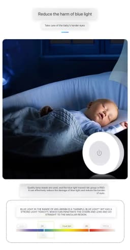 HOMEFISH LED Touch Sensor Night Light USB Rechargeable Magnetic Wall Light Portable Round Lamp for Bedroom Aisle Room