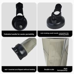 600ml Vortex Mixer Shaker Bottle for Protein Shakes High Quality TRITAN Material Sports Water Bottle Gym Essential