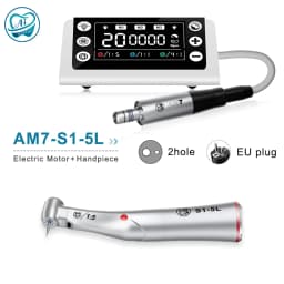 AI-AM7 Electric Micromotor LED Kit with Smile S1-5L Contra Angle 1:5 Increasing Handpiece Dental Endodontic Equipment 2/4 Holes