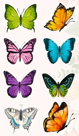 500Pcs Butterfly Flower Shaped Sticker Decoration Gift Box Sticker Label Stationery Sticker