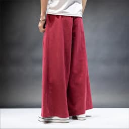 Plus Size M L-7XL Vintage Casual Elastic Waist Pockets Joggers Japan Style Men's Cotton Linen Wide Leg Pants Retro Loose Trouser