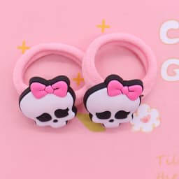 2Pcs/Set Sweet Cake Ice Cream Shape Hair Accessories Colorful Nylon Headband Kids Ponytail Holder Scrunchie Ornaments Gift
