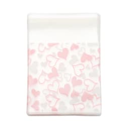 50pcs Valentine's Day Love Series Clear Plastic Self-Adhesive Bags for DIY Jewelry Packaging Display Baking Cookies Packaging