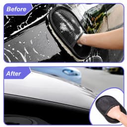1PC Car Wash Mitt Microfiber Cleaning Glove Scratch Free Soft Plush Auto Detailing Mitt for Exterior Interior Washing Care