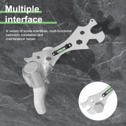 Multifunctional Bathroom Wrench Bend Angle Leveling Wrench Shower Faucet Installation Ruler Distance Measuring Tool