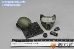 1/6 Scale Soldier Helmet Hat Gas Mask Special Forces Helmet Model 1/6 Tank Soldier Hat Machine Gunner Night Vision Apparatus