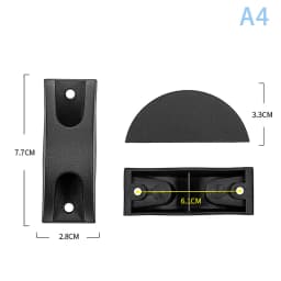 1Pcs Black Replacement Plastic Stud Luggage Feet Pads Baggage Stud Foot Feet Pads For All Suitcase Bags Luggage Stand Feet 2025