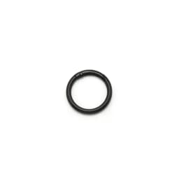 5pcs Black Spring O Rings 13-32mm round Carabiner Key Ring Trigger Snap Buckle Keychain for DIY Jewelry Making Bag Accessories