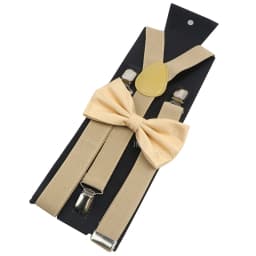 Adjustable Elastic Leather Suspenders Bowtie Set Men Women Baby Blue Braces Straps For Wedding Y-Back Shirt Accessories Gift