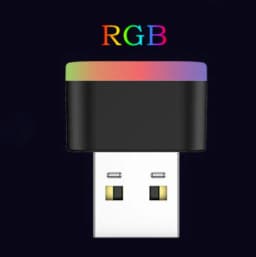 5 Styles Mini USB Light LED USB Night Light Modeling Car Ambient Light Neon Interior Light Car Jewelry Decorative Ambient Light