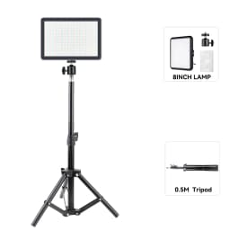 LED Video Light Dimmable Photography Continuous Lighting Adjustable Tripod Stand Portable Fill Light for Photo Studio Shooting