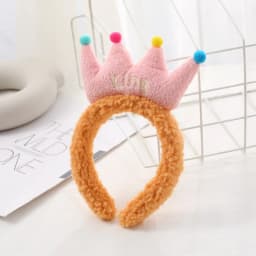 Cute Crab Big Eyes Pink Blue Yellow Red Green Orange Non-Slip Fluffy Hair Hoop Headbands Headwear For Women