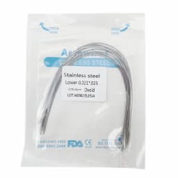 10pcs/pack Dental Orthodontic Stainless Steel Round/Rectangular Wire Ovoid Form Dentist Material Dental Arch Wire