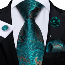 Floral Pink Ties For Men Wedding Party Man Tie Handkerchief Brooch Cufflinks Set Men Accessories Gravata