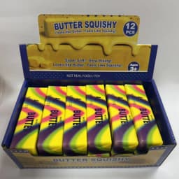 2026 Hot Butter Squishy Pu Slow Rising Squeeze Creative Multicolor Stress Relief Simulated Butter Anxiety Relief Fidget Toy