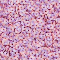 350Pcs/Lot 6mm Flat Round Polymer Clay Beads Loose Spacer Beads for Jewelry Making DIY Needlework Bracelet Necklace Earrings