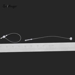 1000pcs Glue Needle Buckle Garment Label Seal Strings White Clear Plastic Snap Lock Pins Security Loop Tag Fasteners