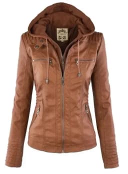 Faux Leather Jacket Women 2026 Basic Jacket Coat Female Winter Motorcycle Jacket PU Leather Zipper Hoodies Outerwear Chaqueta