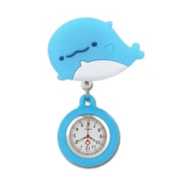 Creative Design Nurse Doctor Students Cute Animals Cloud Office Badge Reel Retractable Digital FOB Pocket Watches Clock Gift