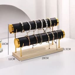 Phnom Penh Bracelet Rack, Bracelet Storage Rack, Wrought Iron Jewelry Rack, Trapezoidal Organizer, Metal Bracelet Display