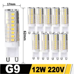10Pcs G9 LED Light 7W 9W 12W 15W 18W AC 220V 230V G9 LED Lamp LED Bulb SMD 2835 LED G9 Light Replace 30/40W Halogen Lamp Light