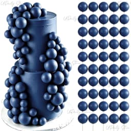 50/100pcs Cake Ball Picks Topper Wholesale 4 Sizes Foam Balls Cake Toppers for Birthday Christmas Wedding Cake Decoration Favor