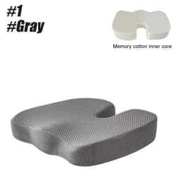 Ergonomic Office Seat Cushion Memory Foam Lumbar Support Pillow Breathable Posture Corrector for Car Office Wheelchair