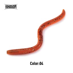Kingdom 15pcs Earthworm Soft Lure Sinking 1.8g 96mm 2.8g 120mm Artificial Fishing Lures Bass Flatfish Fishing Fishing Equipment