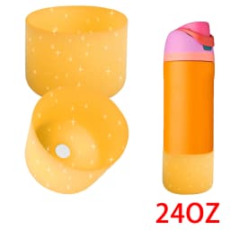 For Owala New Coaster 24oz 32oz 40oz Deep Rose Anti-Slip Protective Sleeve Bottom Bumper Protective Bottom Bumper Protector