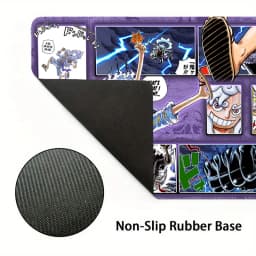 Boardgame- One Piece OPCG Luffy Playmat with Stitched Edges Custom One Piece Mouse Pad Desk Accessories for Gamers Desk Mat