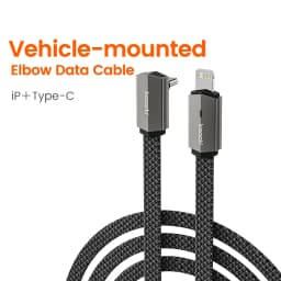 Toocki PD 60W USB C To USB C Cable 90° Elbow Cable Fast Charge For iPhone 16 15 Pro Samsung S24 USB C To iPhone For 8-14 Series