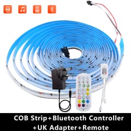 Tuya Wifi RGBIC COB LED Strip Light 24V 12V WS2811 High Brightness 720LEDs/m Bluetooth APP Control Addressable FOB Light Tape