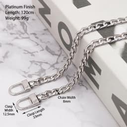 30/60/120cm Purse Bead Chain Strap for DIY Replacement Women Shoulder Crossbody Handbags Chain Bag Straps Hardware