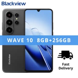 Blackview WAVE 10 Smartphone 6.88 HD+ 120Hz IPS Display Octa-Core 8GB 256GB 32Mp Camera 5000mAh 3 Card Slot Android 16 Cellphone