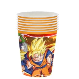 Dragon Ball Z Birthday Party Decoration Anime Tableware Invitation Cards Banner Backdrop Poster Cake Topper Number Balloon Set