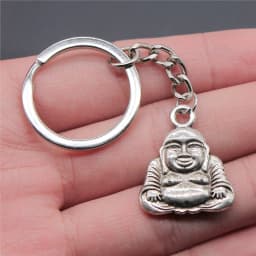 Buddha Keychain Keyring Spiritualist Key Ring Gift For Men Women Friend Car Key Chain Ring Holder Souvenir For Gift