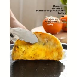 1pcs Carbon Steel Grill Pan Nonstick BBQ Griddle for Induction Cooktop Indoor Outdoor Use Dishwasher Safe BBQ Cookware