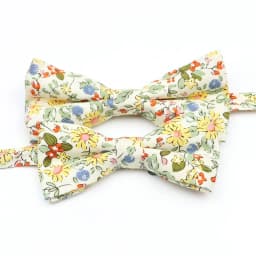 Cotton Floral Parent-Child Bowtie Set Bow Tie Necktie For Men Wedding Party Business Suits Gravata Pink Yellow Butterfly Cravats