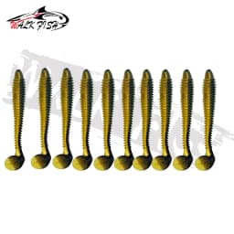 WALK FISH 10PCS 4.5cm-7.5cm Soft Plastic Fishing Lure Worm Baits Jigging Wobbler Fishing Lures Swimbaits for Saltwater Fishing