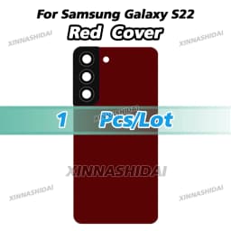 Battery Back Cover for Samsung Galaxy S22 SM-S901B with Camera Lens Cover Phone Rear Housing Case Replacement