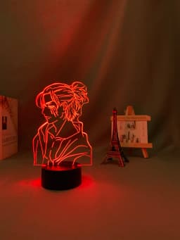 Anime Light Attack on Titan 4 Eren Yeager Figure for Bedroom Decor Night Light Kids Birthday Gift Shingeki No Kyojin 3d Lamp AOT