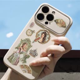 50pcs Vintage Badge Palace Pattern Stickers for Notebooks, Water Bottles, Handmade Scrapbooks, Postcards, DIY Artwork, Stickers