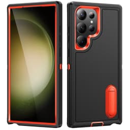 Hybrid 3 In 1 Military Grade Defender Case for Samsung Galaxy S26 Ultra/S23 FE/A56/A36/A15/A14/A13/A54/A53 Kickstand Body Cover