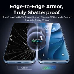 UGREEN 2PCS Dust-free Screen Protector For iPhone 18 17 Pro Max Tempered Glass For iPhone 18 Pro 17Pro Phone Film